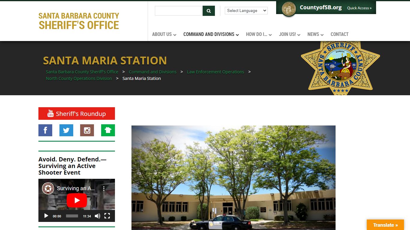 Santa Maria Station – Santa Barbara County Sheriff's Office